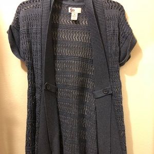 So Brand Long Navy Cardigan- Size Medium